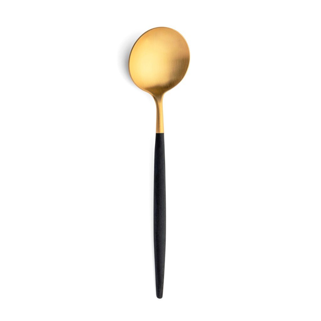 Cutipol Goa voorgerecht lepel zwart/goud