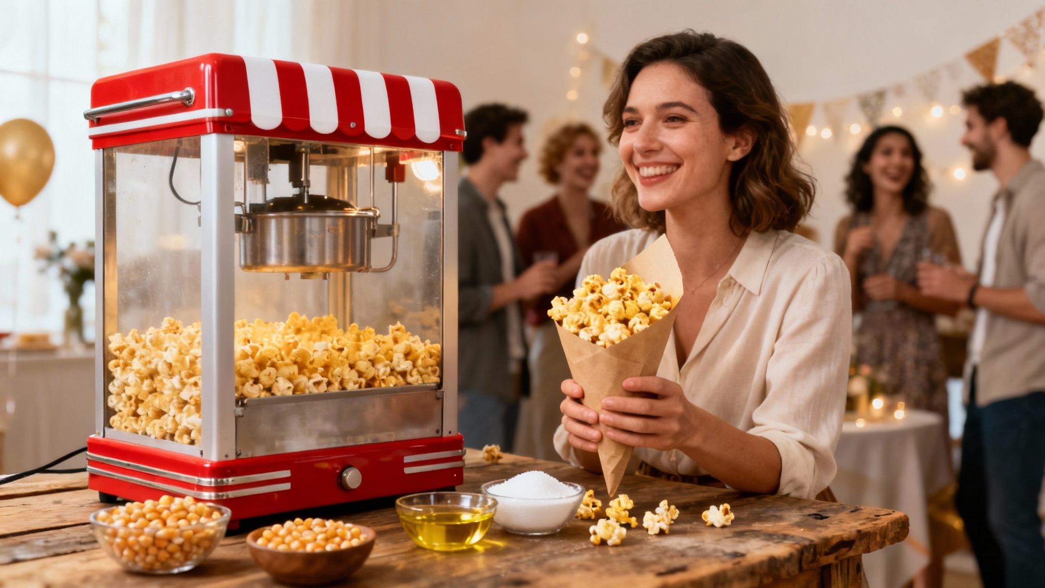 Popcorn machine huren: De gouden tip voor een onvergetelijk feest