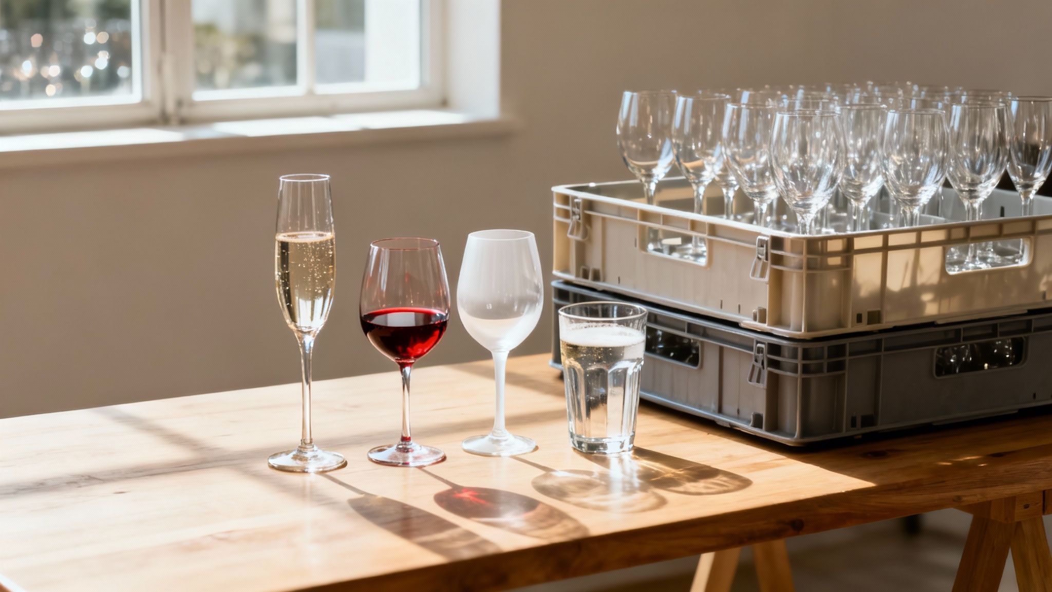 Glaswerk verhuur: De juiste glazen voor een onvergetelijk feest
